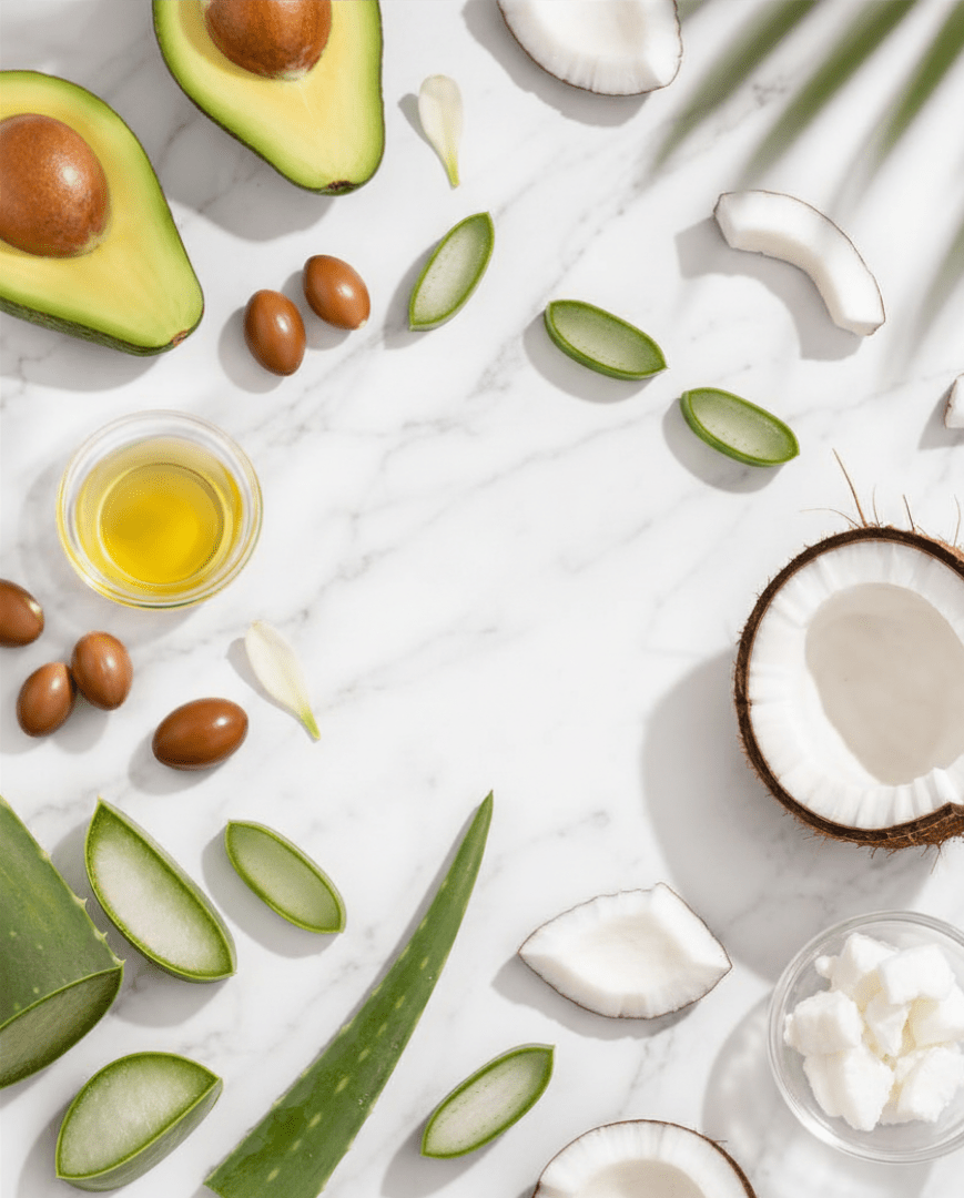 Ingredientes naturales — aceites botánicos premium